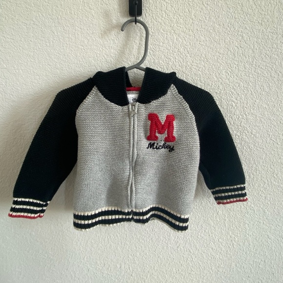 Mickey GAP Black and Gray Kids Jacket - Picture 1 of 5
